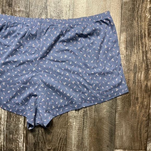 Pink Republic Blue Patterned Women's Pajama Shorts Size XL - Picture 5 of 7